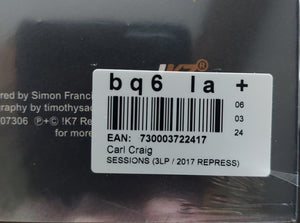 Carl Craig : Sessions (3xLP, Comp, RE, RP)