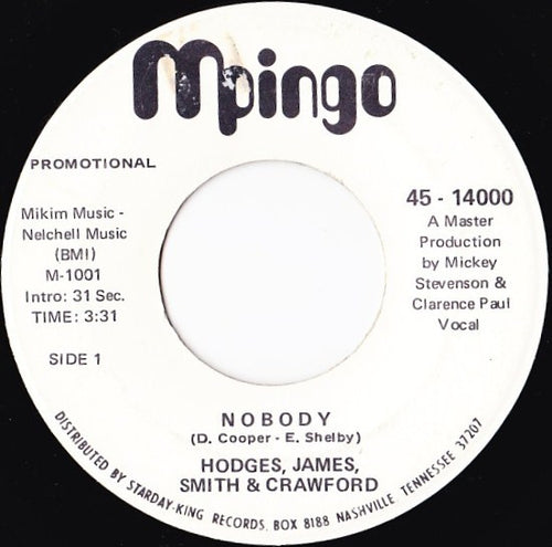 Hodges, James, Smith & Crawford : Nobody (7
