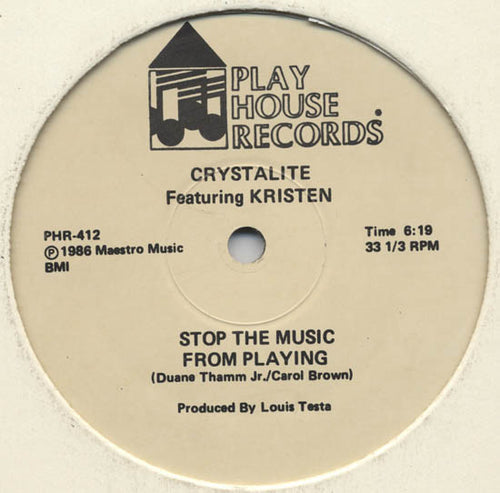 Crystalite : Stop The Music From Playing / Cut By A Laser (12