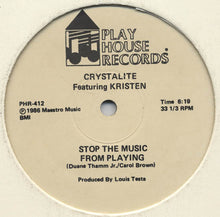 Load image into Gallery viewer, Crystalite : Stop The Music From Playing / Cut By A Laser (12")
