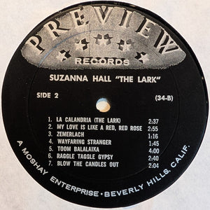 Suzanna Hall : Lark (LP, Advance, Album, Promo)