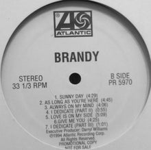 Load image into Gallery viewer, Brandy (2) : Brandy (LP, Album, Promo)
