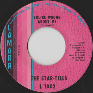 The Star-Tells : Falling In Love With You Girl / You're Wrong About Me (7")