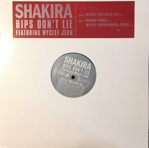 Shakira Featuring Wyclef Jean : Hips Don't Lie (12", Promo)