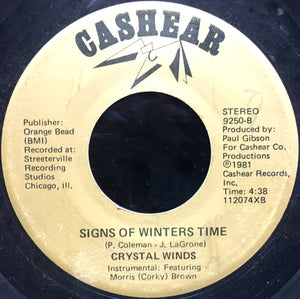Crystal Winds : Signs Of Winters Time (7")