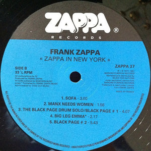 Frank Zappa : Zappa In New York (2xLP, Album, RE, RM, Gat)