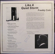 Load image into Gallery viewer, Freddy Cole : Like A Quiet Storm (LP, Album, Pri)
