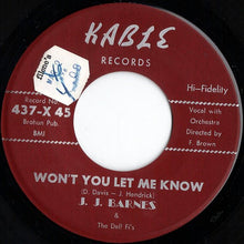 Load image into Gallery viewer, J. J. Barnes &amp; The Del! Fi's* : My Love Came Tumbling Down (7")
