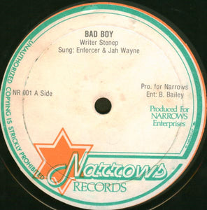 Enforcer (9) & Jah Wayne / The Uplifters : Bad Boy / Gallas Trap (12", M/Print)