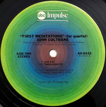 Load image into Gallery viewer, John Coltrane : First Meditations (For Quartet) (LP, Album, San)
