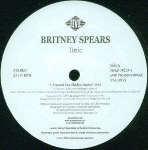 Britney Spears : Toxic (12", Promo)