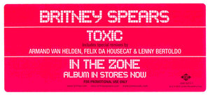 Britney Spears : Toxic (12", Promo)