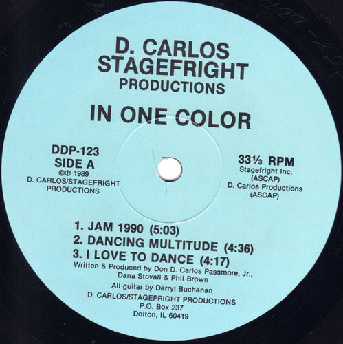 In One Color : Jam 1990 (12