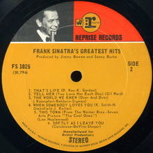 Load image into Gallery viewer, Frank Sinatra : Frank Sinatra's Greatest Hits (LP, Comp, Pit)
