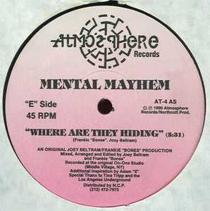 Mental Mayhem : Where Are They Hiding / Joey's Riot (12")