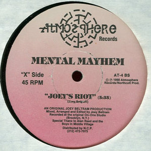 Mental Mayhem : Where Are They Hiding / Joey's Riot (12")