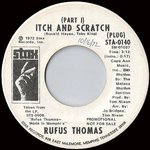 Rufus Thomas : Itch And Scratch (7", Promo, ARP)