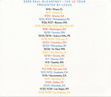 Load image into Gallery viewer, Paul McCartney : The US Tour Presented By Lexus (CD, Album + CD, Comp, Promo + Promo, O C)
