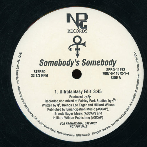 The Artist (Formerly Known As Prince) : Somebody's Somebody (Remix) (12
