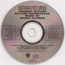 Load image into Gallery viewer, Danny Elfman : Batman Returns (Original Motion Picture Soundtrack) (CD, Album)
