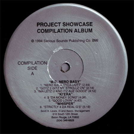 Various : Project Showcase Compilation Album (LP, Album, Comp)