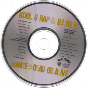 Kool G Rap & DJ Polo* : Wanted: Dead Or Alive (CD, Album, Club, Col)