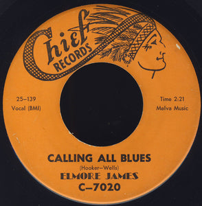 Junior Wells & Earl Hooker / Elmore James : Calling All Blues / Knocking At Your Door (7", Single, M/Print)