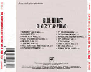 Billie Holiday : The Quintessential Billie Holiday   (3xCD, Comp, RM + Box)