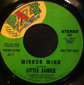 Little Janice : Mirror Mind / Not Til Him (7", Single, Promo)