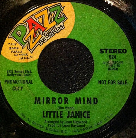 Little Janice : Mirror Mind / Not Til Him (7