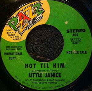 Little Janice : Mirror Mind / Not Til Him (7", Single, Promo)