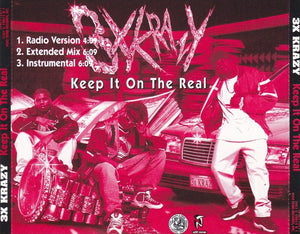 3X Krazy : Keep It On The Real (CD, Single, Promo)