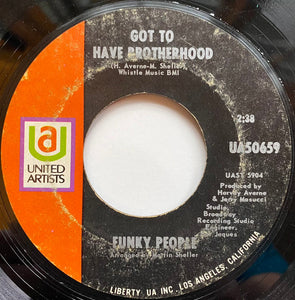 Funky People (5) : Let's Get It Together (You & I) / Got To Have Brotherhood (7", Single, Styrene, She)