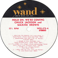 Load image into Gallery viewer, Chuck Jackson - Maxine Brown : Hold On We're Coming!! (LP, Album)
