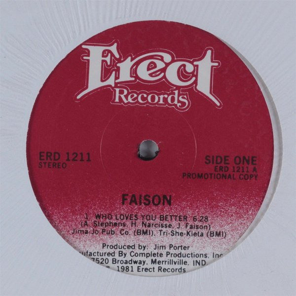 Faison* : Who Loves You Better (12