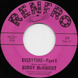 Buddy McKnight : Everytime (7", Single)