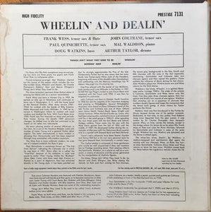 Frank Wess, John Coltrane, Paul Quinichette, Mal Waldron, Doug Watkins, Arthur Taylor* : Wheelin' & Dealin' (LP, Album, Mono)