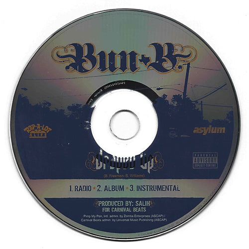 Bun B : Draped Up (CD, Single, Promo)