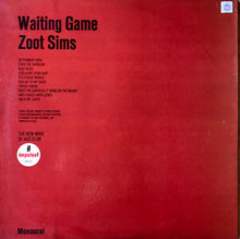 Load image into Gallery viewer, Zoot Sims : Waiting Game (LP, Album, Mono, Promo, Gat)

