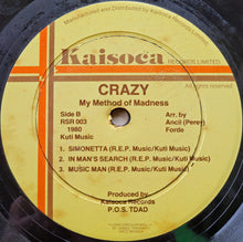 Load image into Gallery viewer, Crazy (4) : My Method Of Madness (LP, Album)
