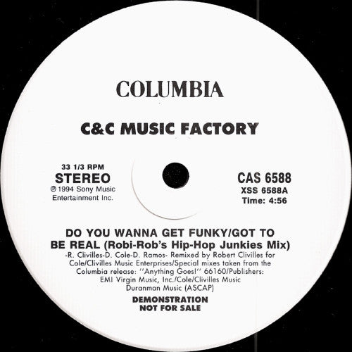 C&C Music Factory* : Do You Wanna Get Funky /  Got To Be Real (12
