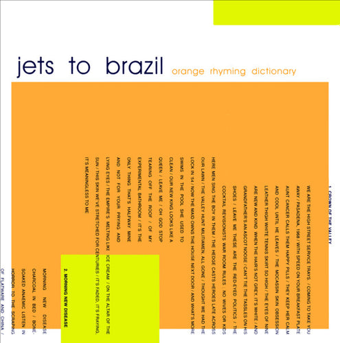 Jets To Brazil : Orange Rhyming Dictionary (CD, Album)
