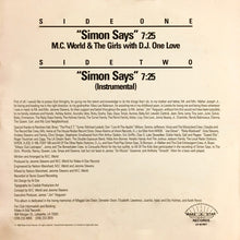 Load image into Gallery viewer, M.C. World &amp; The Girlz With  DJ One Love : Simon Says (12", Single)
