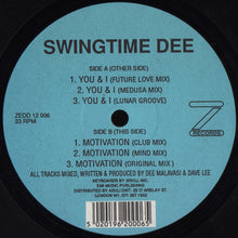 Load image into Gallery viewer, Swingtime Dee : You &amp; I / Motivation (12")
