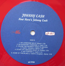 Load image into Gallery viewer, Johnny Cash : Now Here's Johnny Cash (LP, Album, RE, Red)

