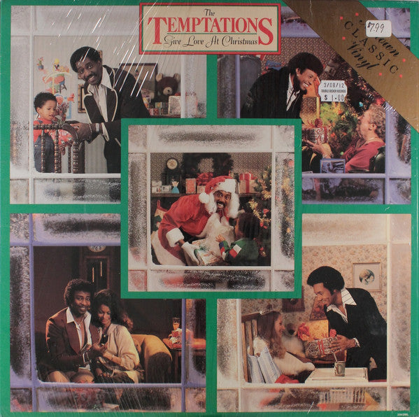 The Temptations : Give Love At Christmas (LP, Album, RE)