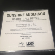 Load image into Gallery viewer, Sunshine Anderson : Heard It All Before (Dance Remixes) (CD, Single, Promo)
