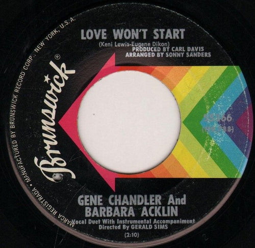Gene Chandler And Barbara Acklin : Love Won't Start (7