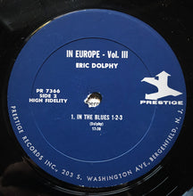 Load image into Gallery viewer, Eric Dolphy : In Europe / Volume 3. (LP, Album, Mono)
