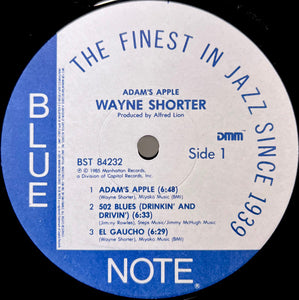 Wayne Shorter : Adam's Apple (LP, Album, RE, RM, DMM)